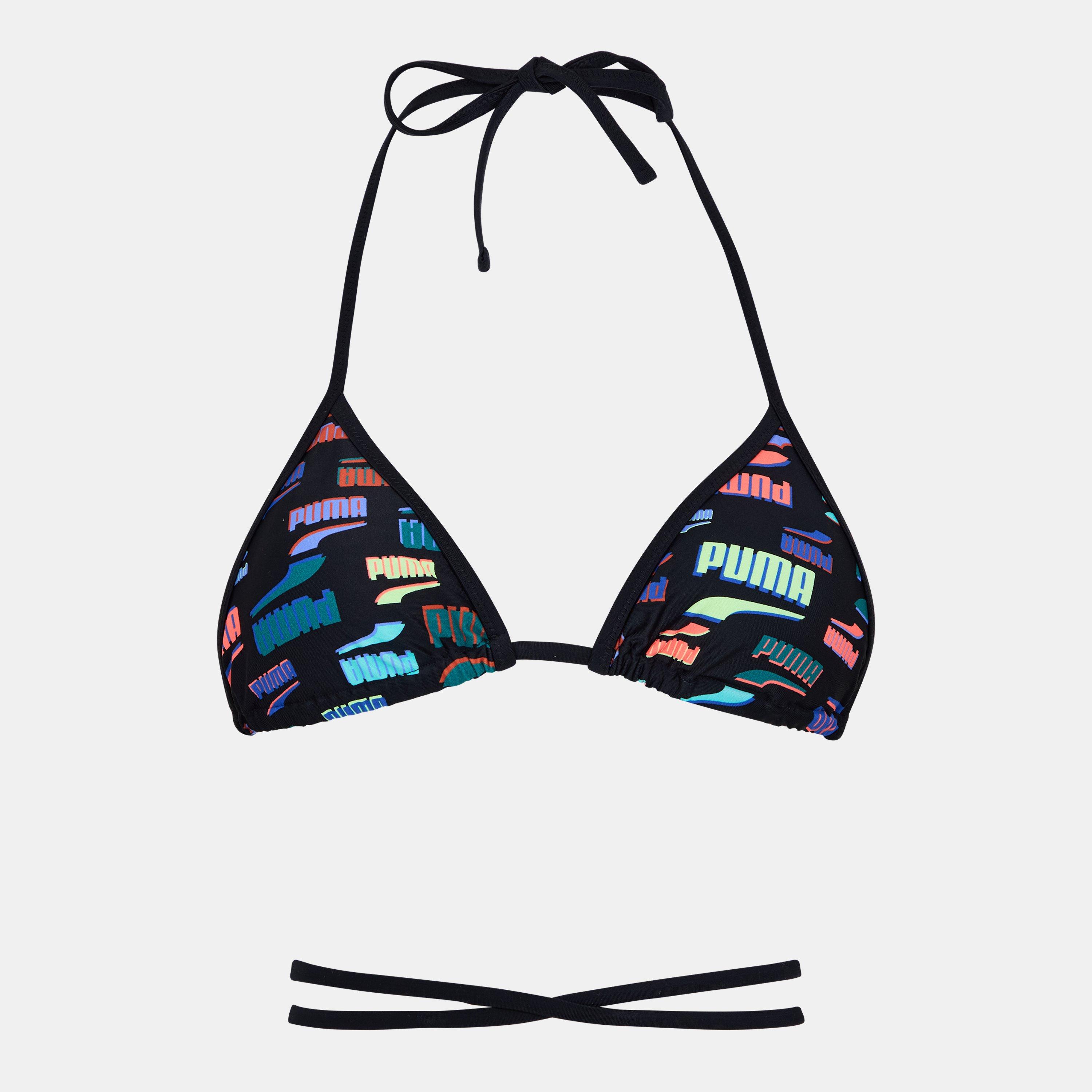 Puma Swim Wrap Triangle Bikini Top Womens