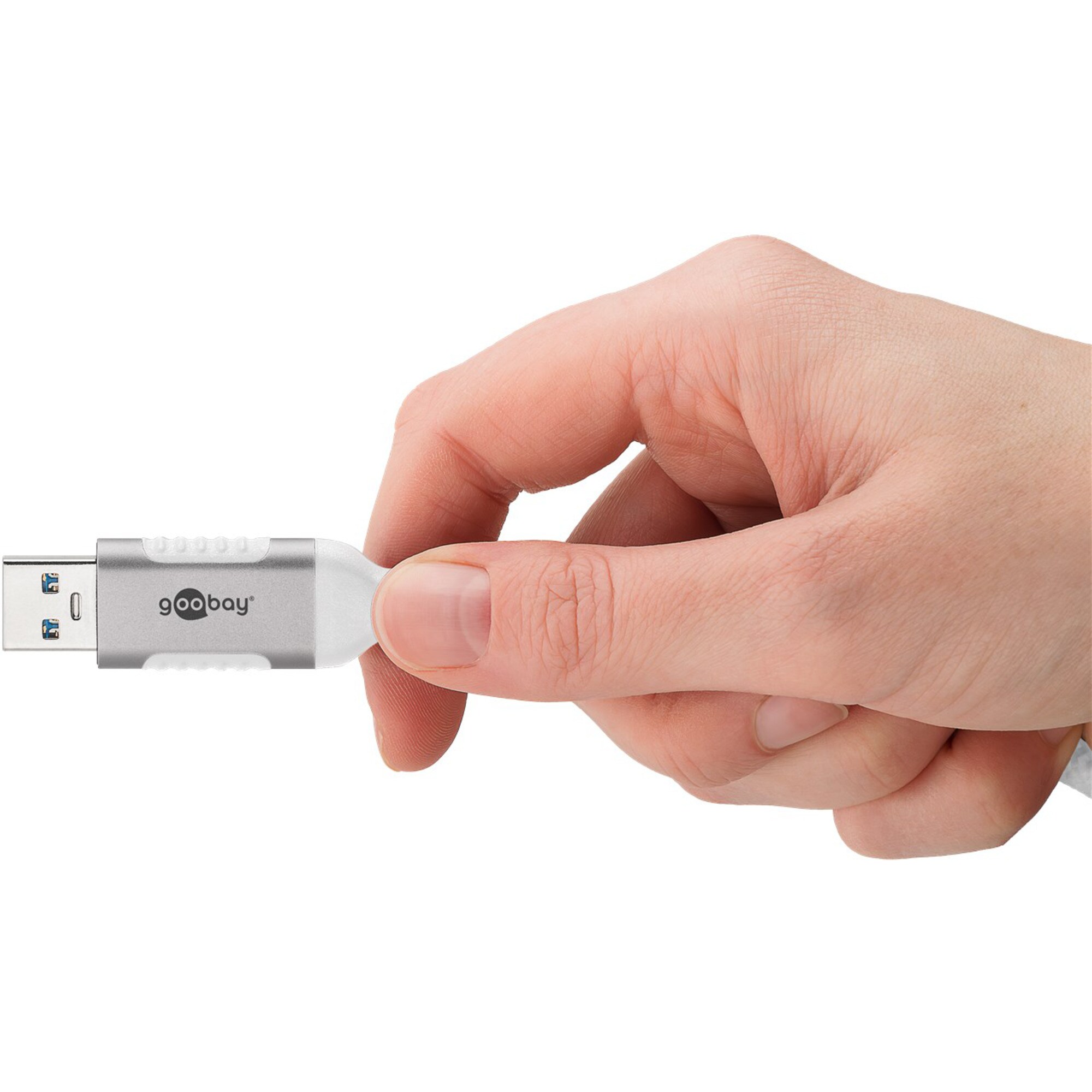 goobay LAN-Adapter Ethernet-Kabel USB-A 3.2 Gen1 Stecker > RJ-45 Stecker