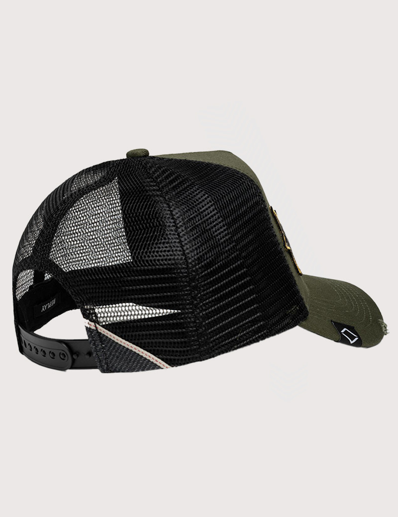 REPLAY CASQUETTE FEMME PATCHS KAKI