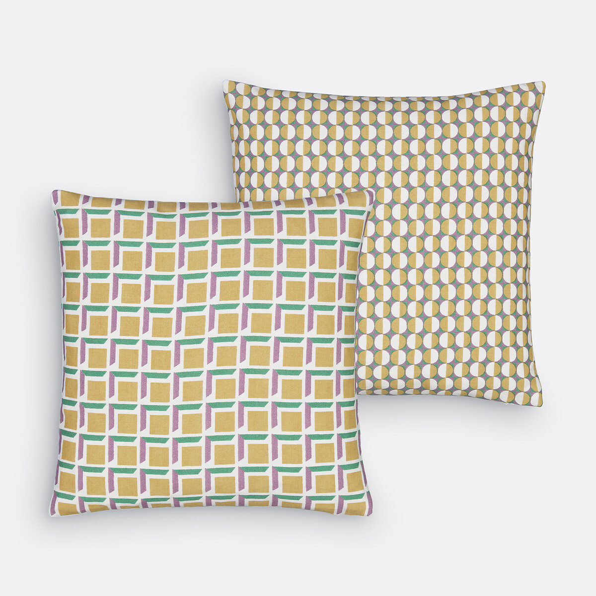 LA REDOUTE INTERIEURS<br>Conjunto de 2 capas de almofada 40x40 cm em algodão reciclado, Zano