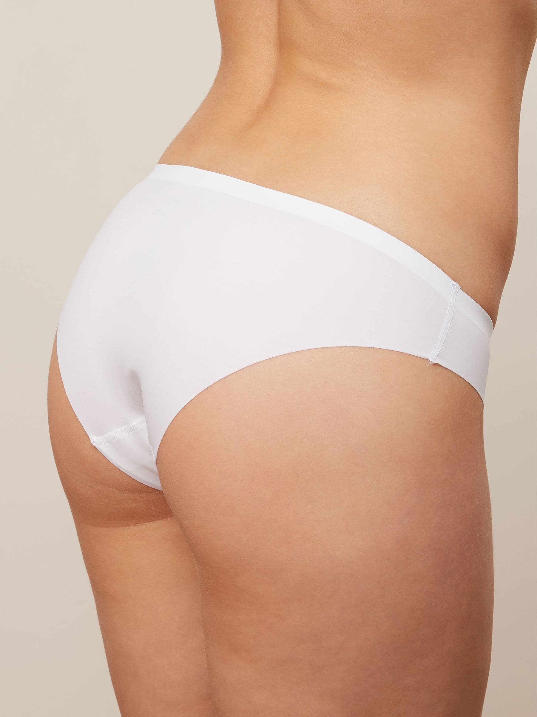 Zwart/wit/praline huidskleur - Geen zichtbare onderbroeklijn comfortabele slips verpakking van 3