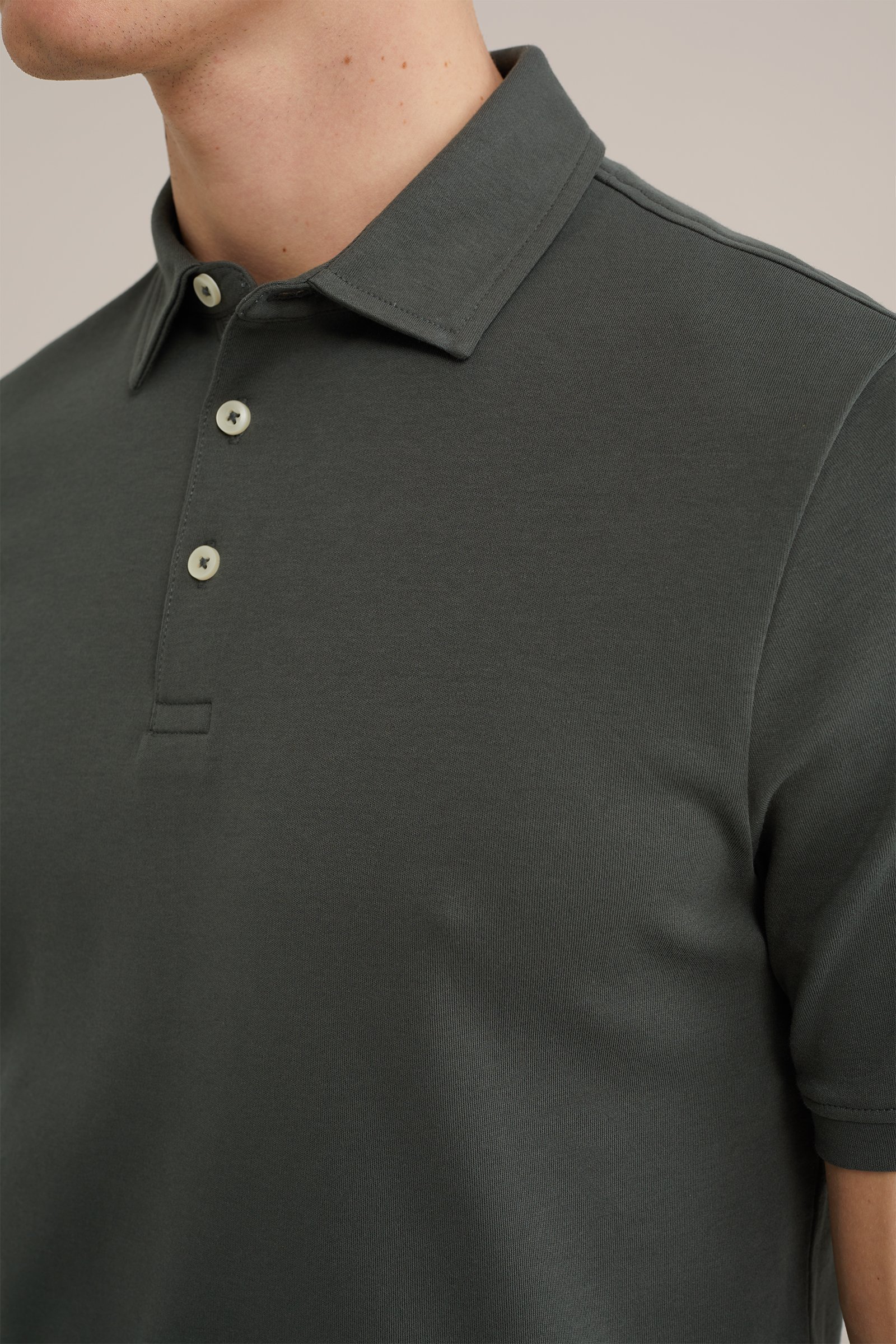 ultra soft polo WE Fashion Grijsgroen