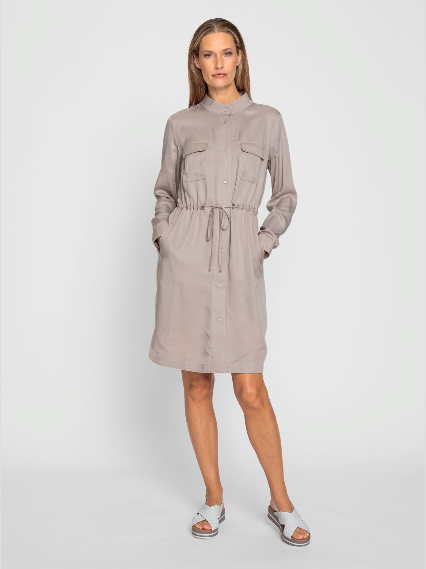 Robe chemisier pur lyocell