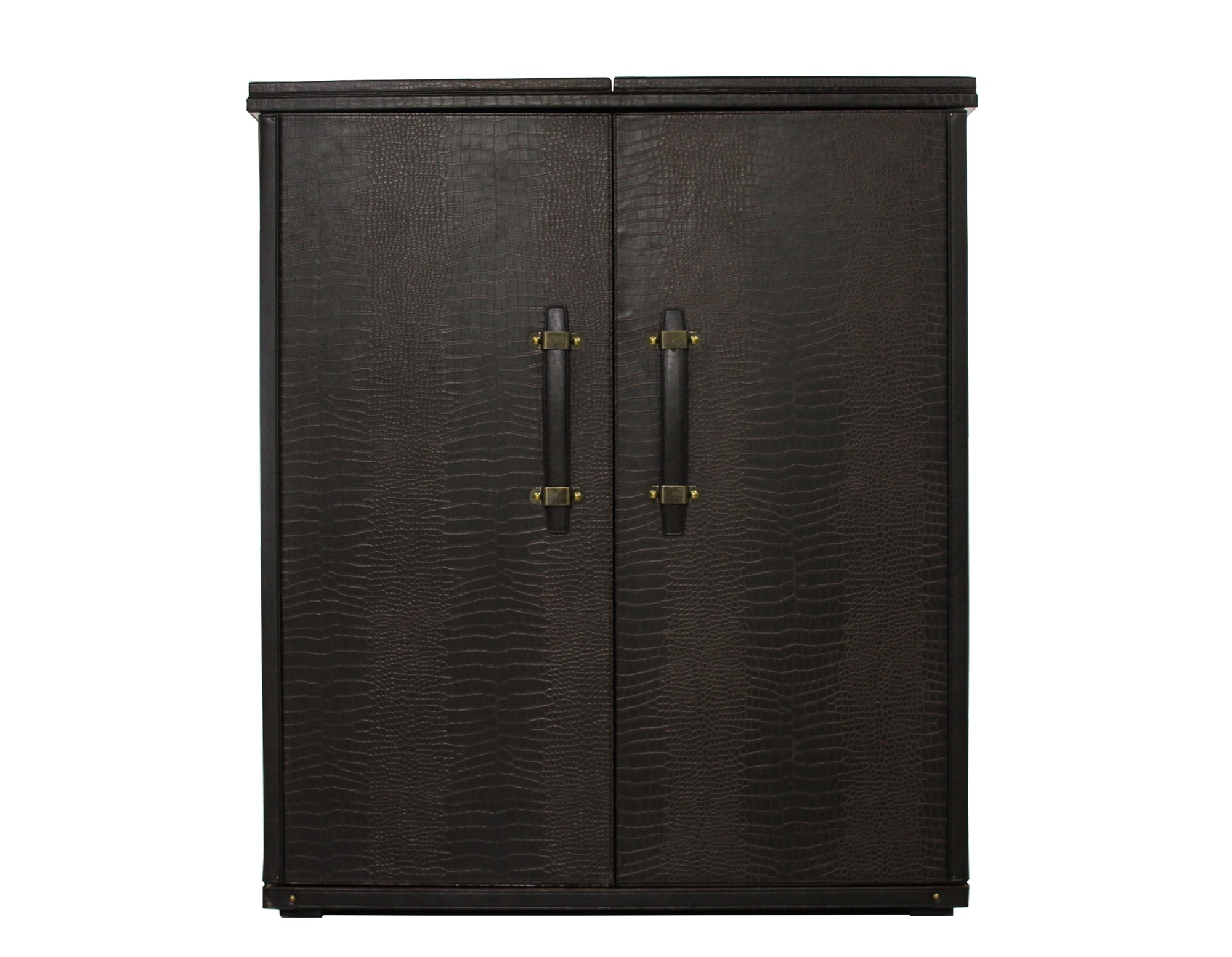 Koffer-Bar 'Delver' mit Stauraum, schwarz, B 100 cm, L 55 cm, H 113 cm von fischer's lagerhaus