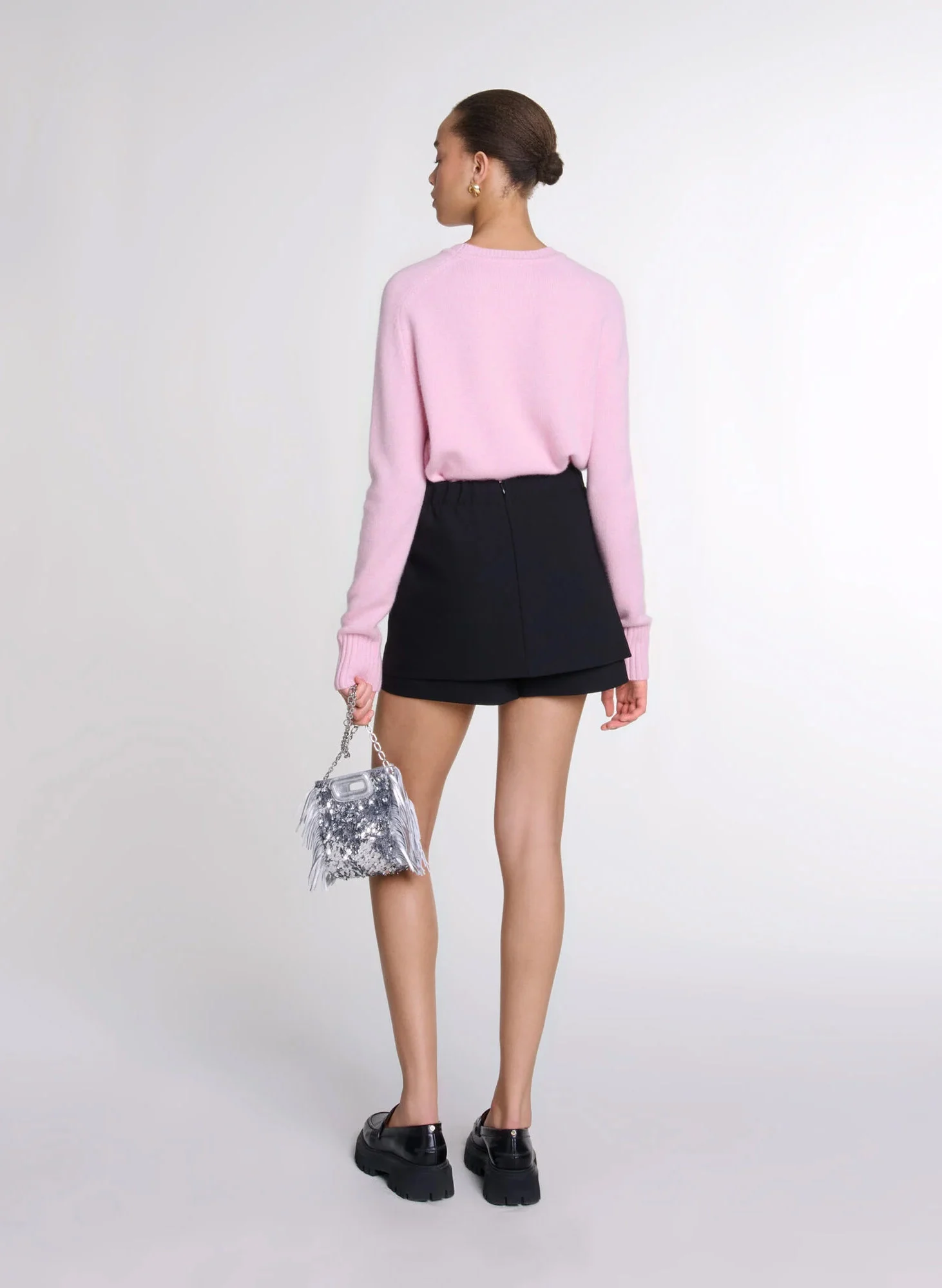 Short trompe l'oeil | Noir