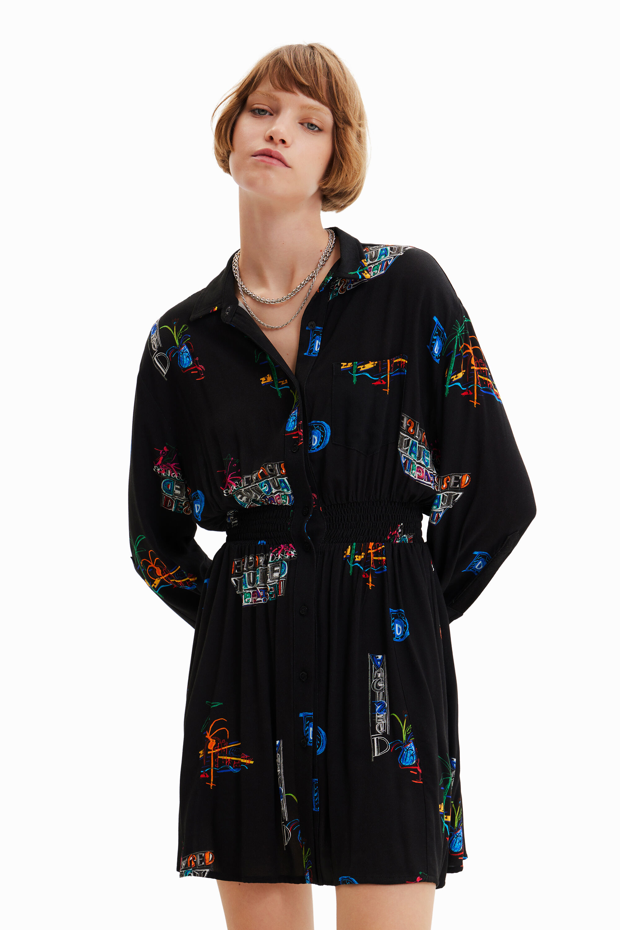 Robe-chemise courte illustrations