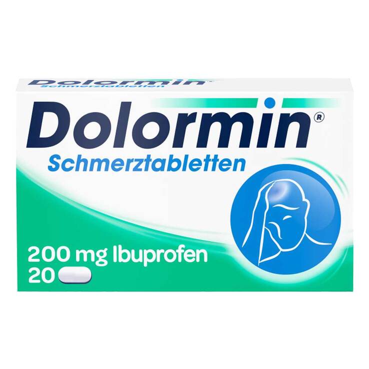 Dolormin® mit Ibuprofen bei Kopfschmerzen, 20 St