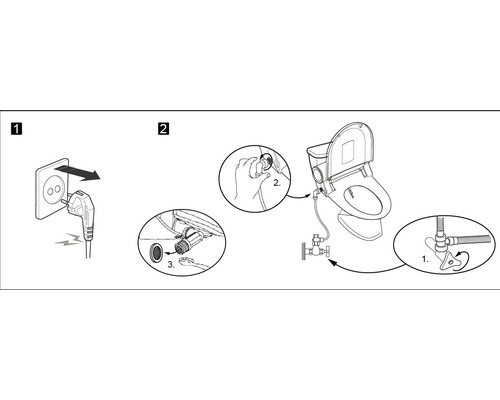 form&style Panay witte douchetoiletzitting met afstandsbediening en soft-close mechanisme