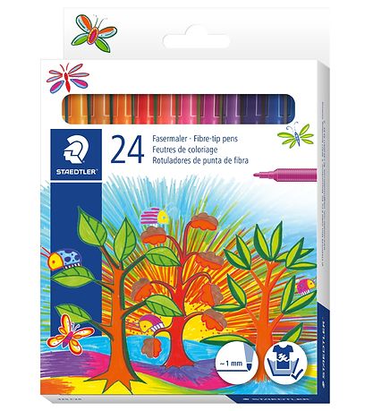 Staedtler Filzstifte - 24 st. - Noris Faserstifte - 1 mm