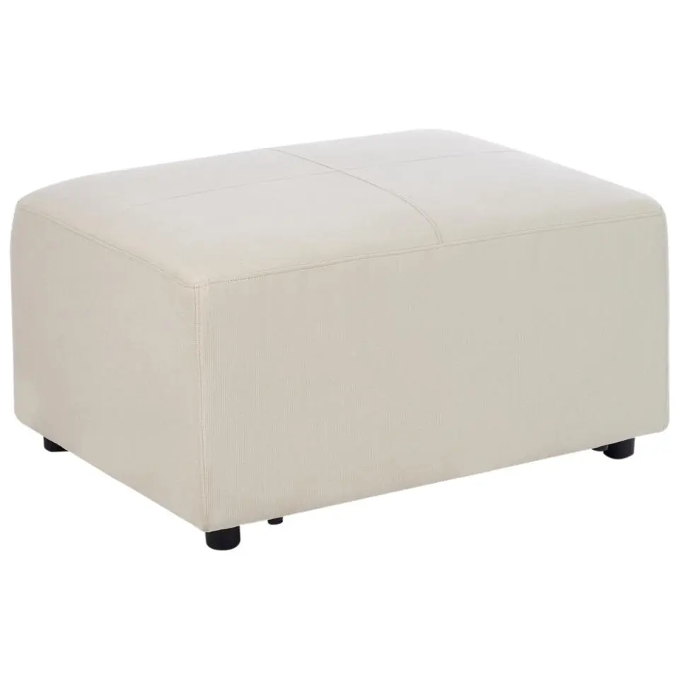 KOHLO - Ottomaan - Lichtbeige - Polyester