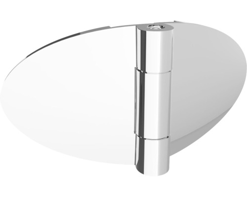 3-delige badwand SCHULTE Komfort 125 x 140 cm helder glasprofiel kleur aluminium D3354 01 50 1 140