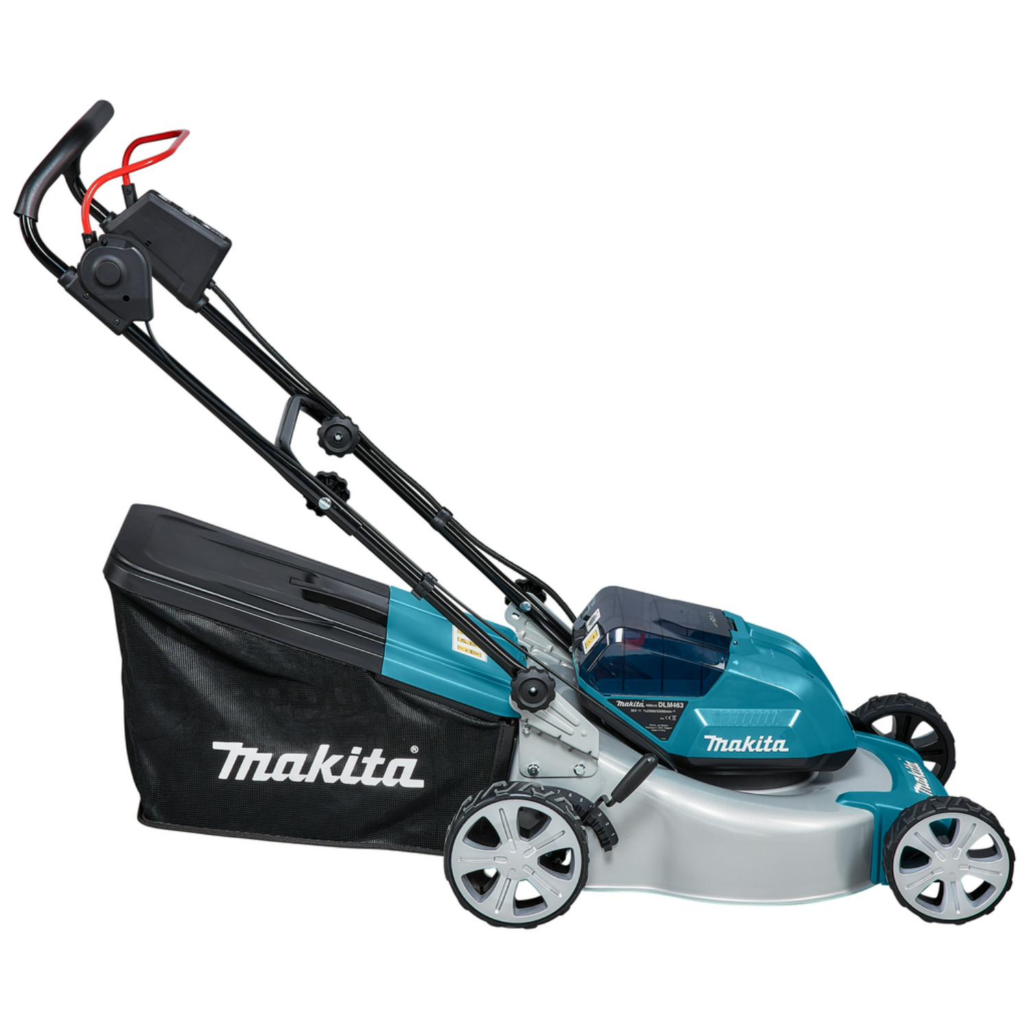 Makita DLM463PT2 (2X18V) Li-Ion Accu Grasmaaier set (2 x 5,0Ah) - 46cm - 60L - 1600 m²