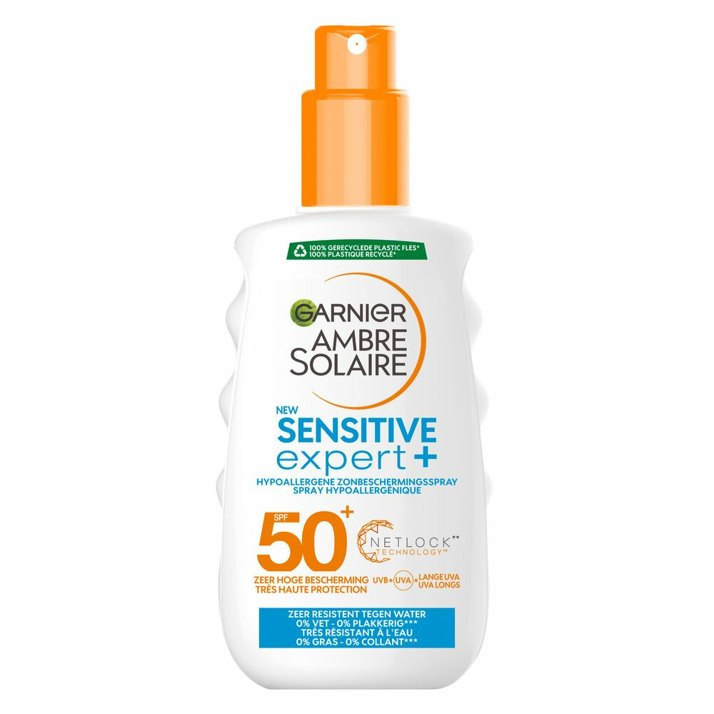 Garnier Ambre Solaire Sensitive Expert+ Zonnebrandspray SPF 50+200 ml