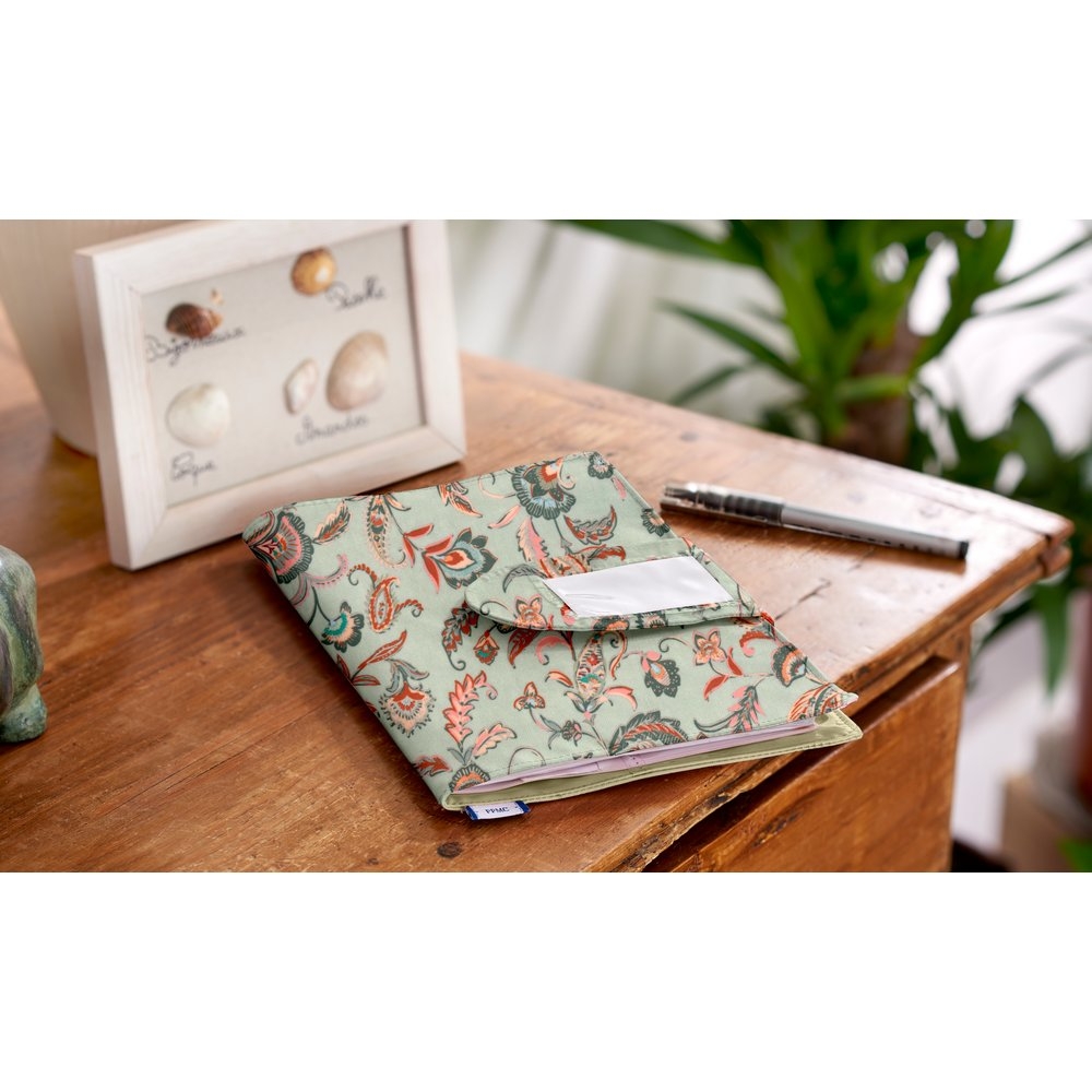 Protège Carnet De Santé Vert Bohème