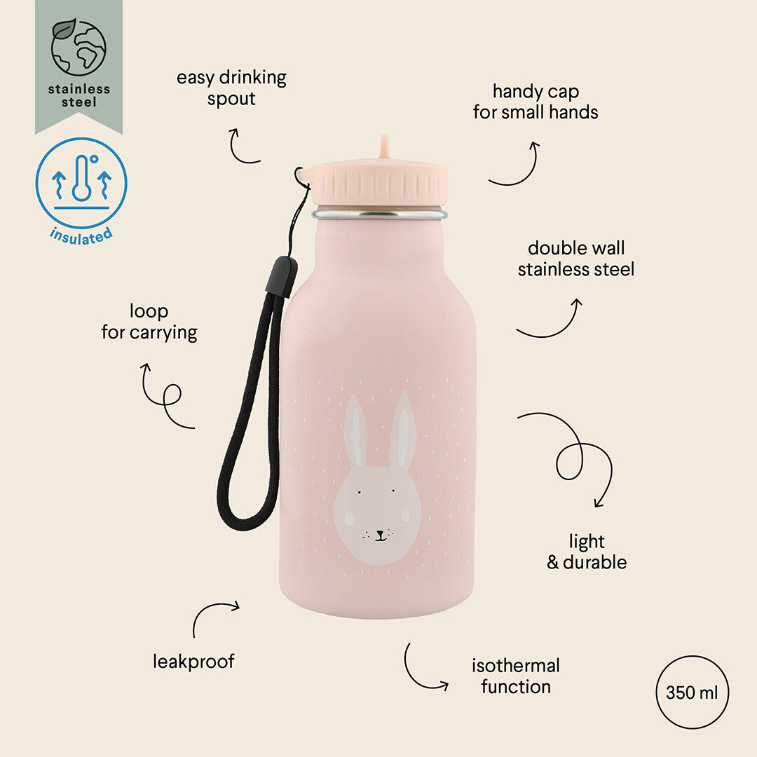 Trixie rvs thermosfles mrs. rabbit - 350 ml