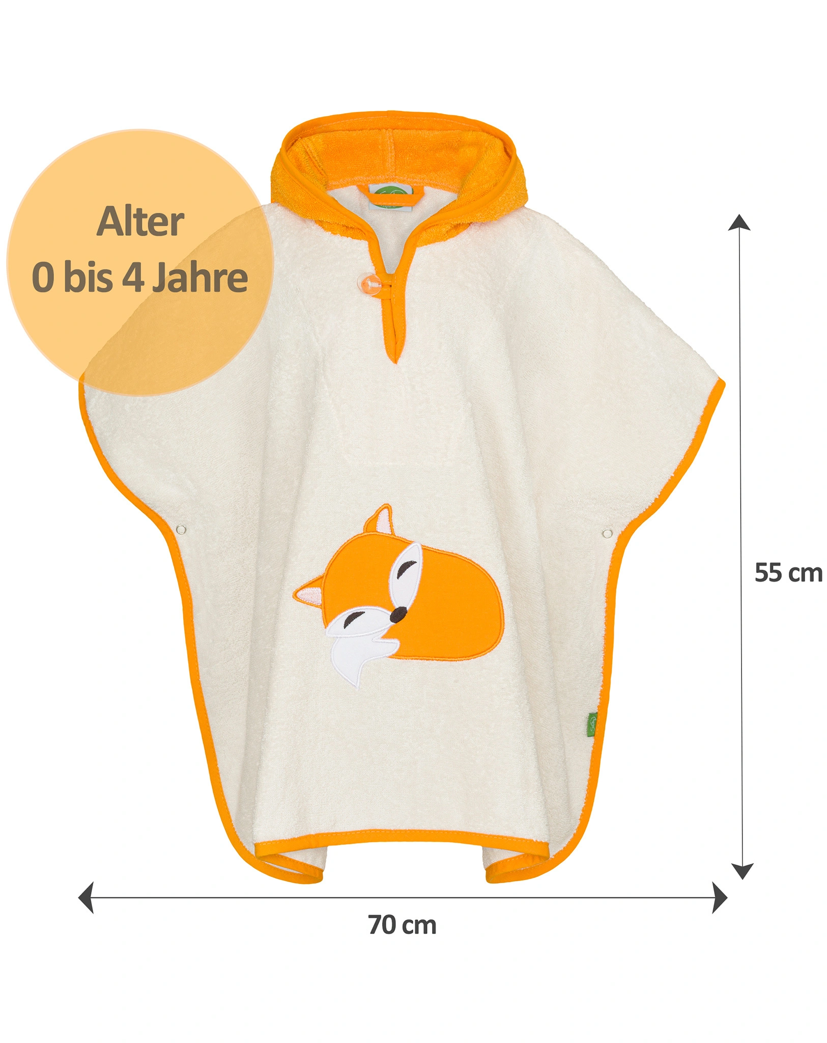 Badeponcho FUCHS in natur