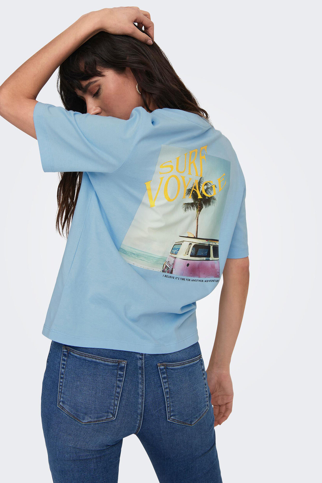 Camiseta de manga curta com estampa