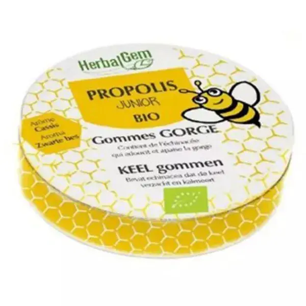 Gomas de própolis orgânicas Herbalgem 45g