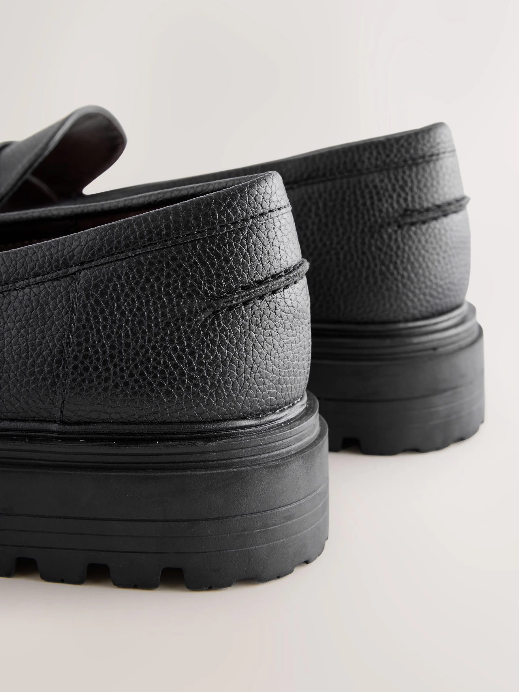 Zwart - Loafers met dikke zool