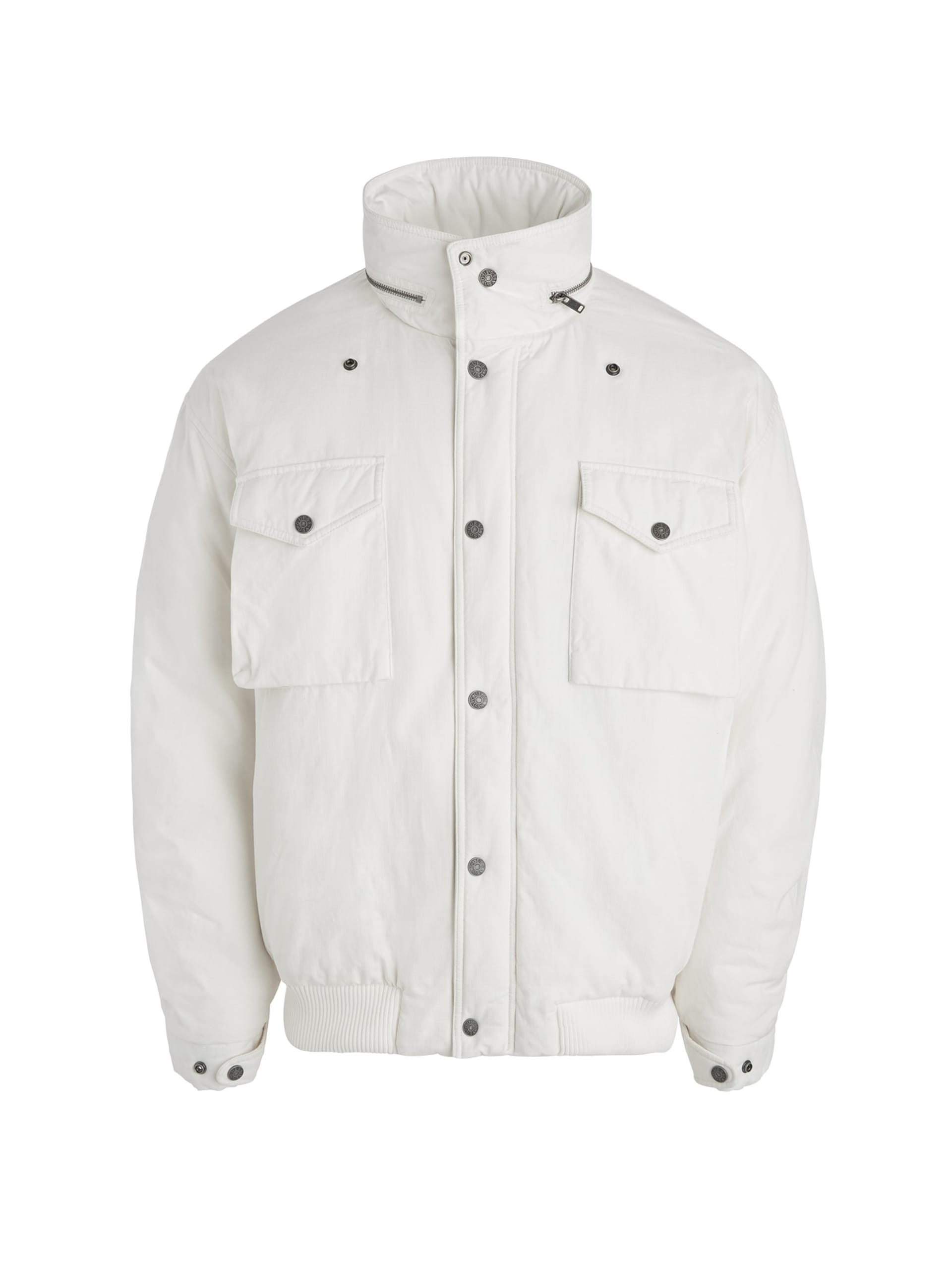 Jaqueta parka de algodão ripstop