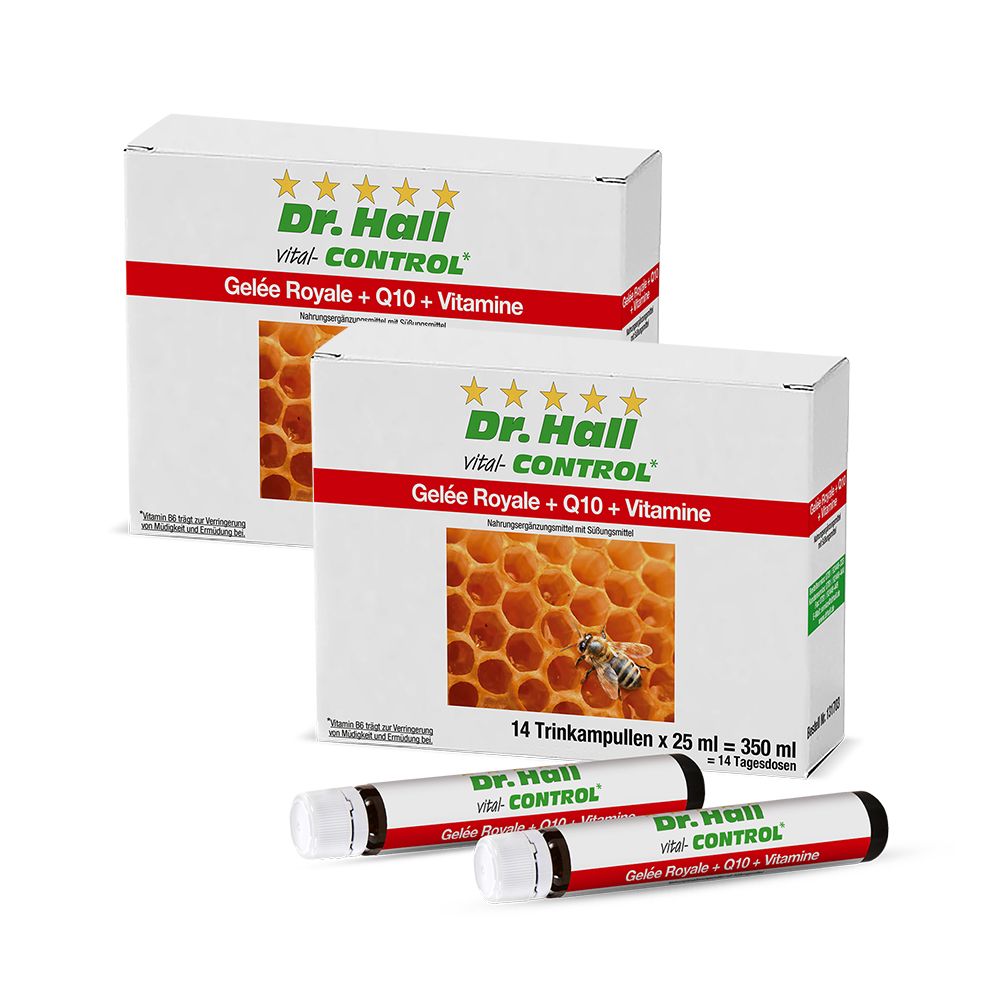Dr. Hall Gelèe Royale + Q10 + Vitamine, 2er Pack