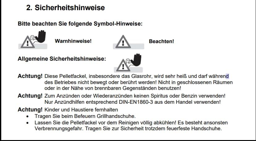 Feuerrohr - Dekorative Feuersäule Outdoor inkl. Reinigungsbürste und Abdeckhaube | Nachhaltige Feuerrohr Pelletfackel für stimmungsvolle Gartenmomente und tolles Ambiente