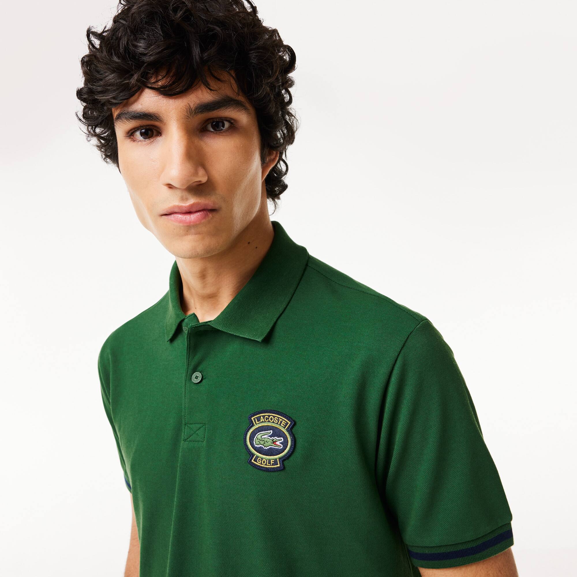 Ultra-Dry Golf Poloshirt mit UV-Schutz Kurze Ärmel - Grün - Lacoste - Herren