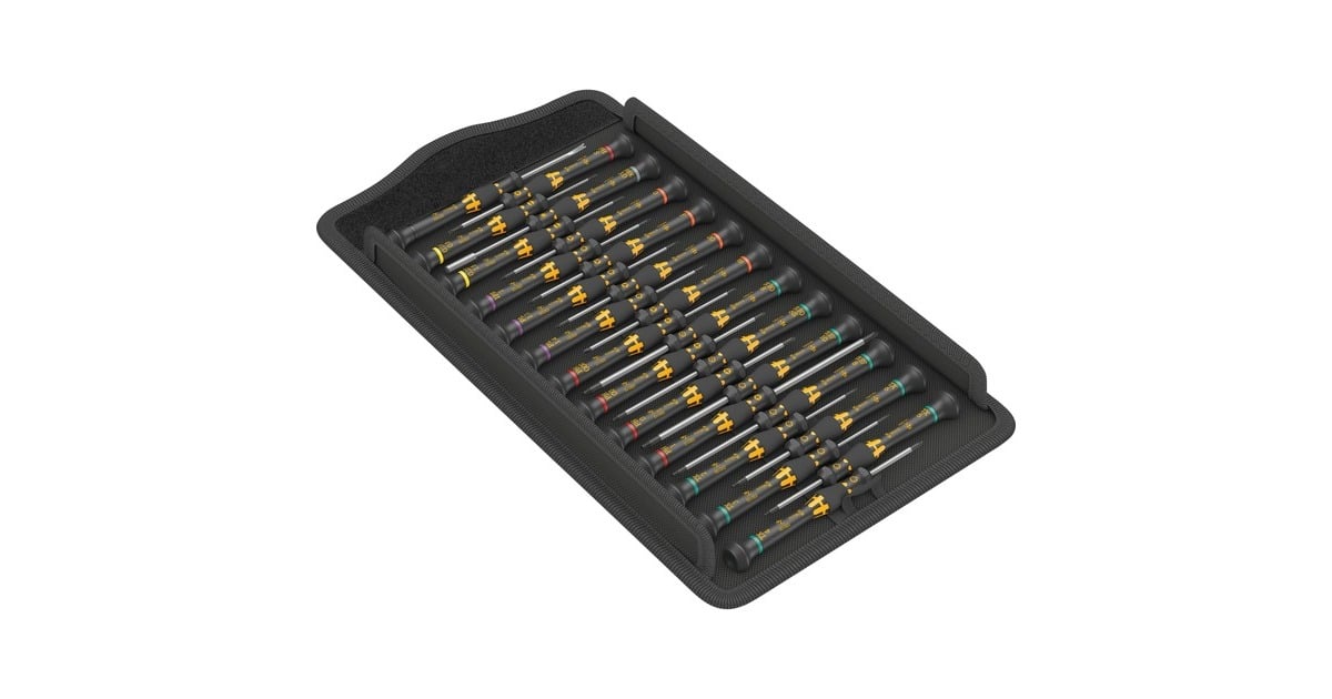 WeraKraftform Micro ESD Big Pack 1 Schroevendraaierset elektricien  (Zwart/geel, 25‑delig)