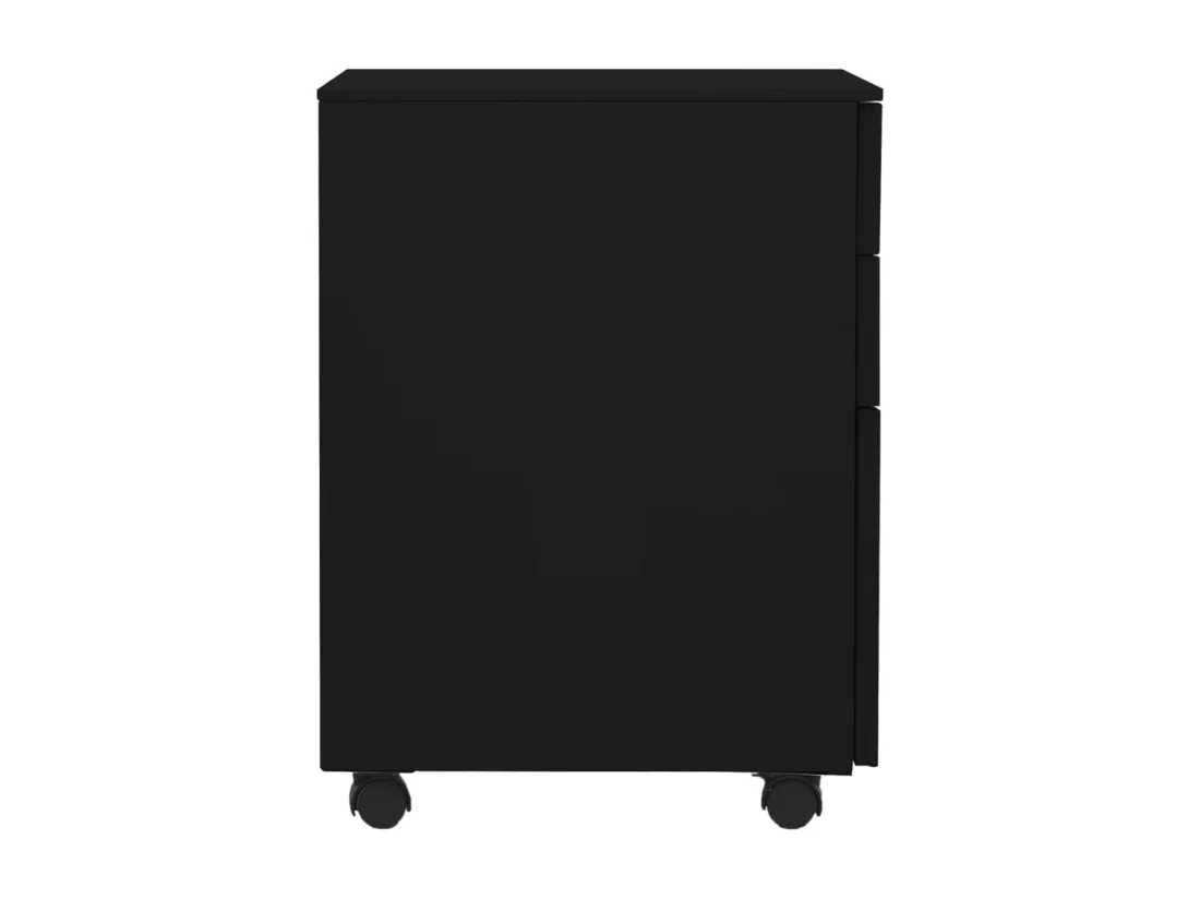 Classeur mobile Noir 39x45x60 cm Acier