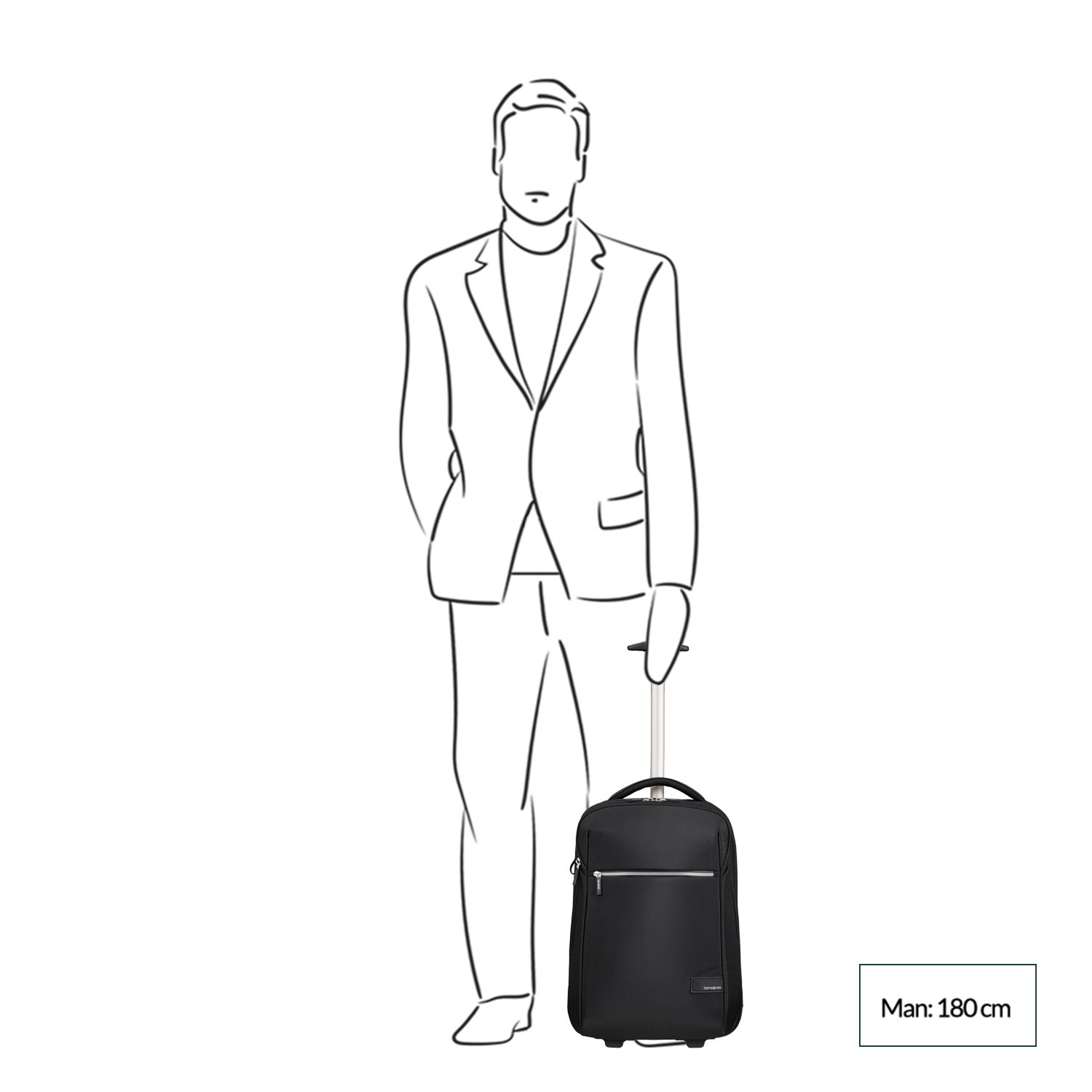 Samsonite Litepoint Laptop Backpack/Wheels 17.3'' black