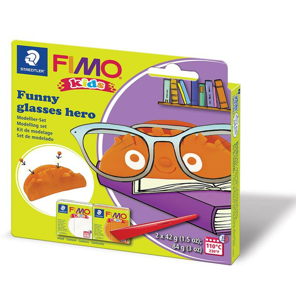 Coffret modelage enfant - pâte polymère - lunettes