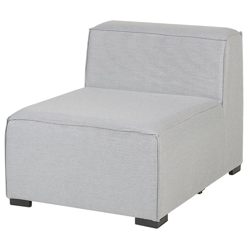 AREZZO - Loungeset voor 7 - Linkszijdig - Lichtgrijs - Polyester