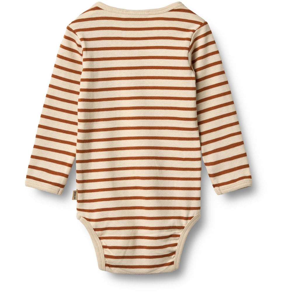 Køb Wheat Warm Caramel Stripe Body L/S Berti