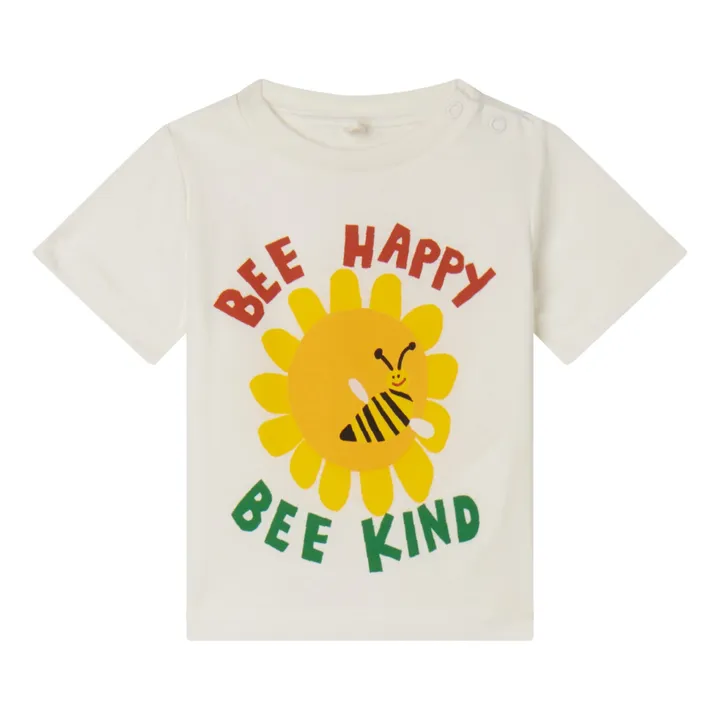 Stella McCartney Kids T-Shirt Be Happy Baby | Ecru