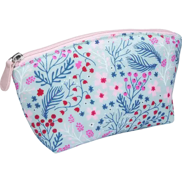 Schminktasche hellblau / rosa