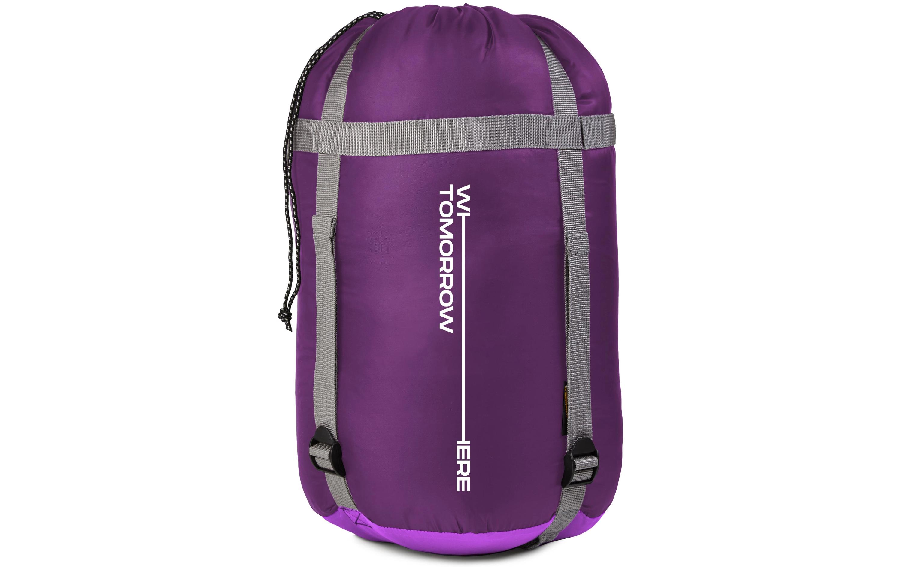 Mumienschlafsack Polyester, LilaSchlafsack für eine Person