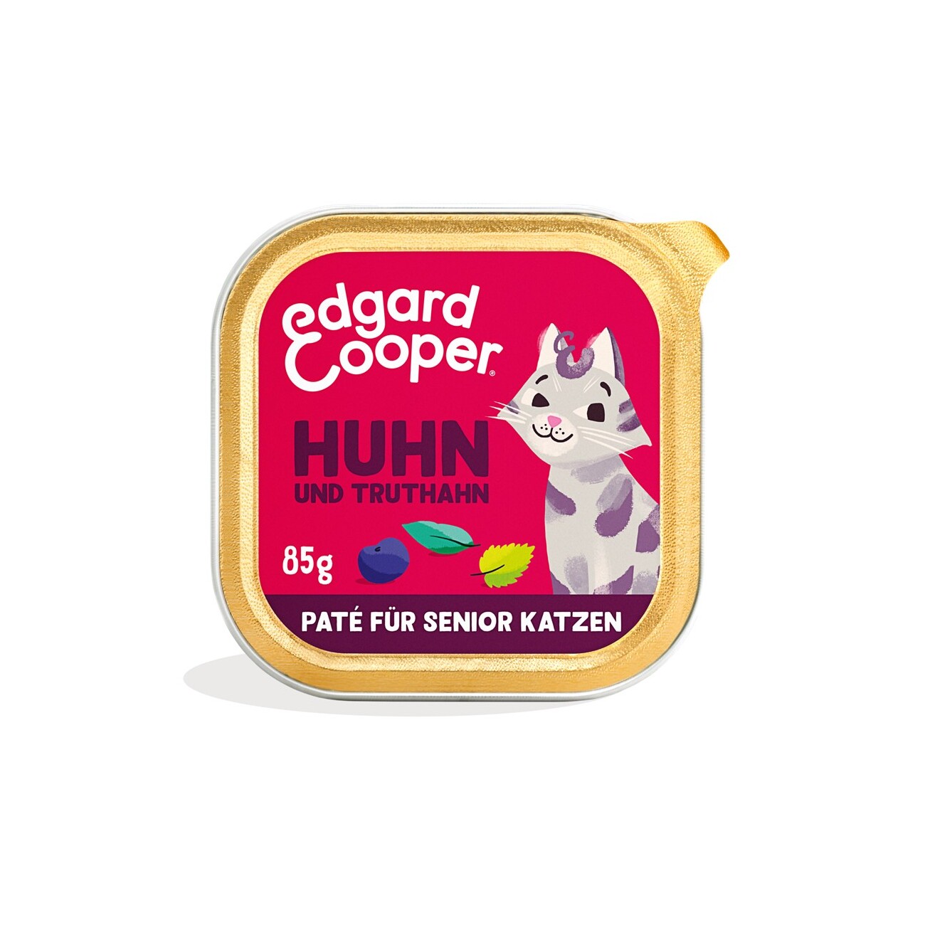 Edgard & Cooper Nassfutter Katze Senior Paté Truthahn und Huhn 16x85 g