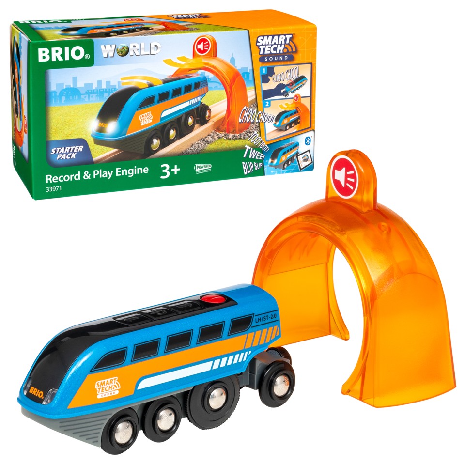 BRIO - Smart Tech Lokomotiv med lydoptager (4-33971)