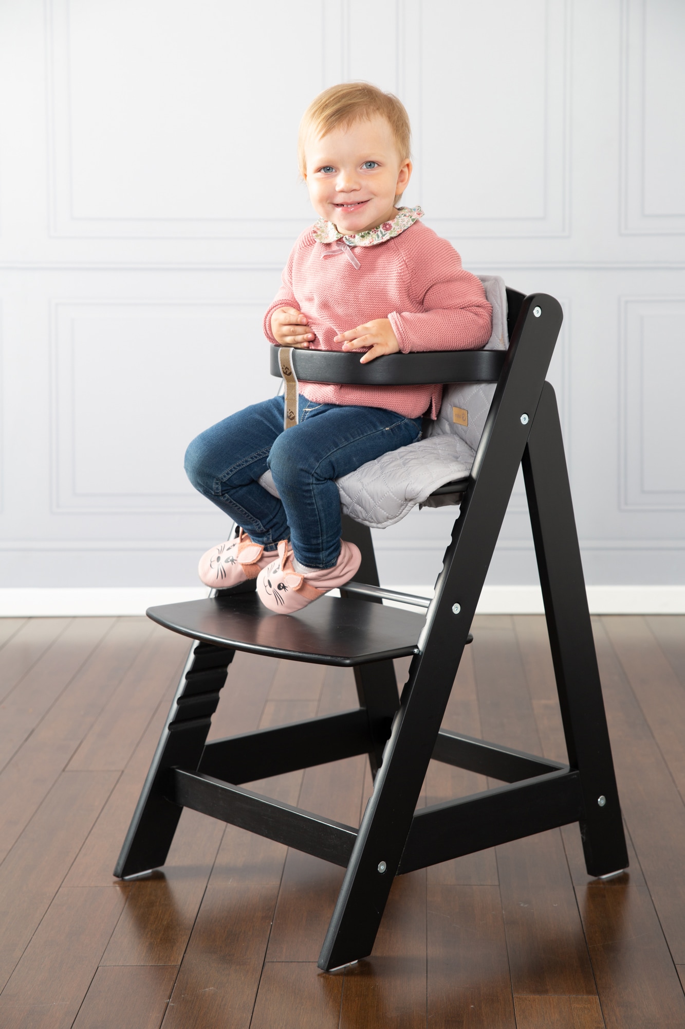 roba® Hochstuhl »Treppenhochstuhl Sit up III, schwarz« () aus Holz