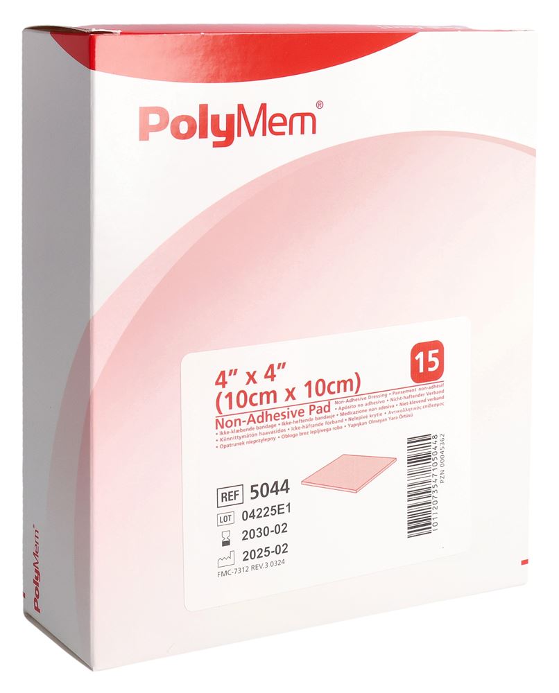 POLYMEM Non Adhesive Dressing<br>15 Stück, 10x10cm
