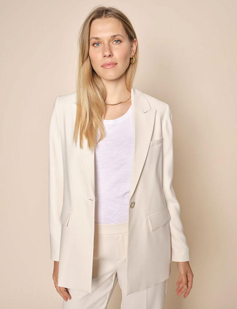 MOS MOSH BLAZER FEMME BINE LEIA BLANC