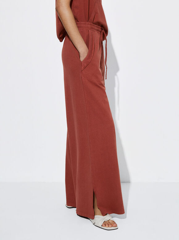 Calça Jogger Reta - Terracota