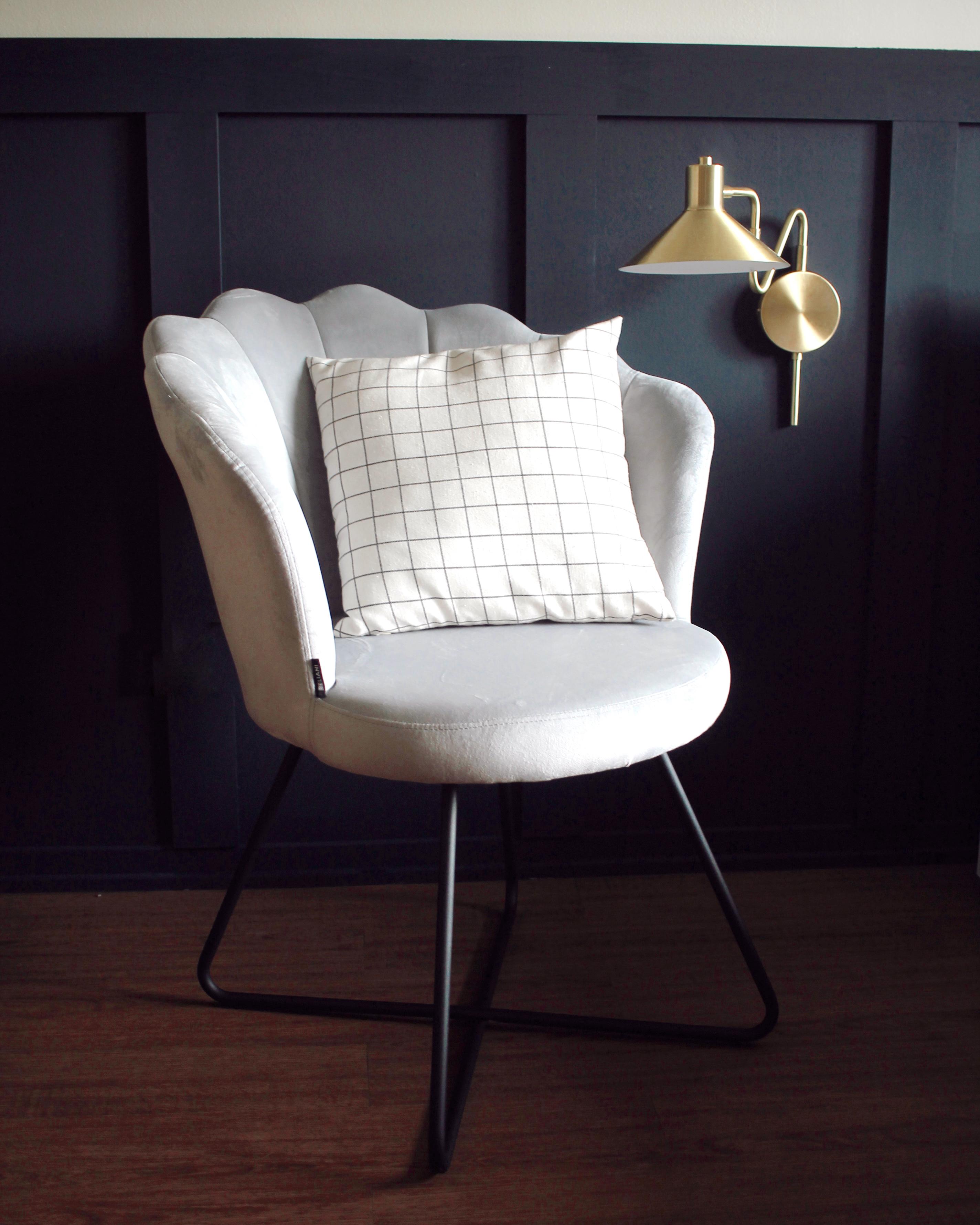 Fauteuil LOVELOCK Fluweel Grijs