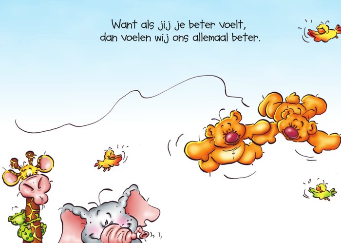 Doodles | Beterschapskaart | Beterschap!   foto