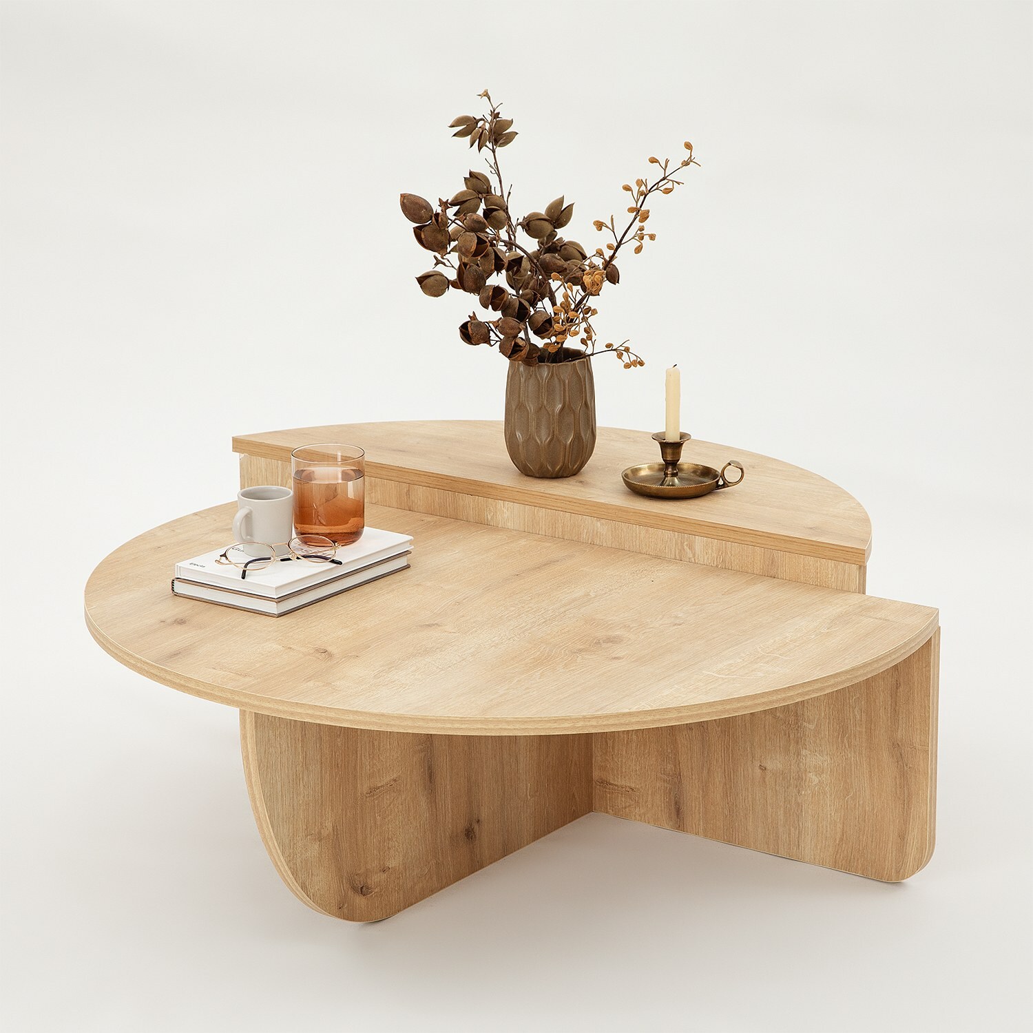Homtex Exquisiter Sapphire Oak Couchtisch – Stilvoll, langlebig und vielseitig