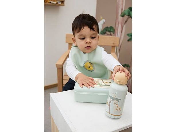 Sterntaler Lunchbox Safari Blassgrün Kinderbrotdose mit herausnehmbarem Fach