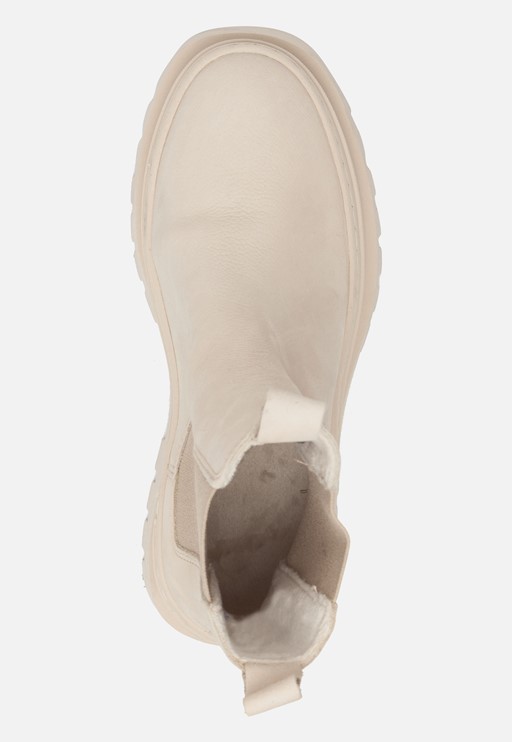 Tamaris Chelsea boots beige Imitatieleer