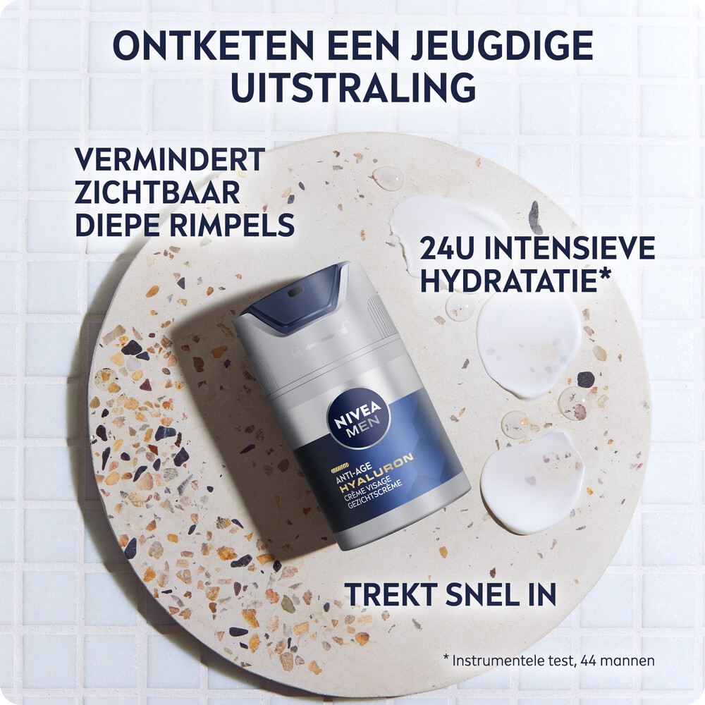 6x Nivea Men Anti-Age Hyaluron Gezichtcrème SPF 15 50 ml