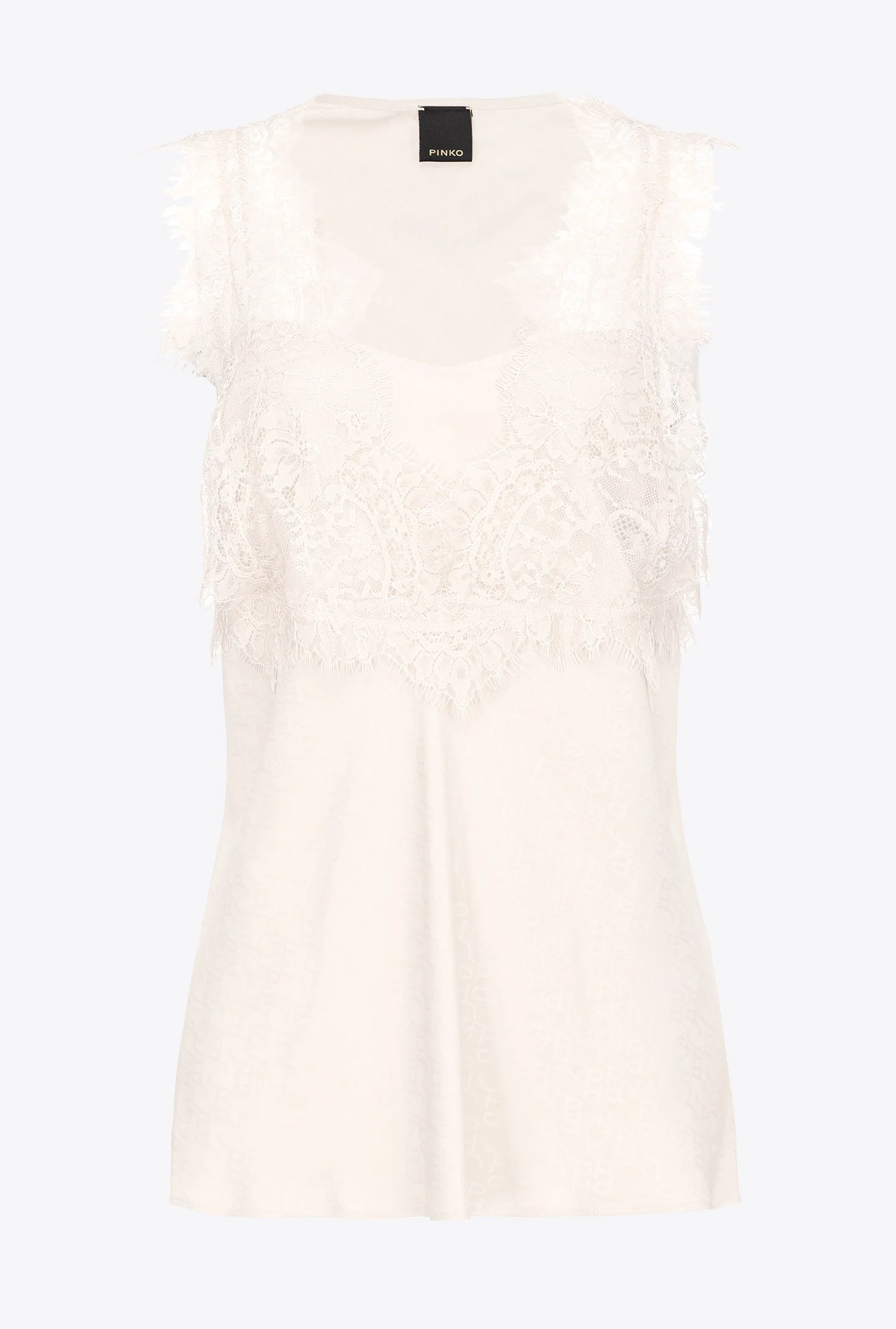 Top jacquard à logo | Rose