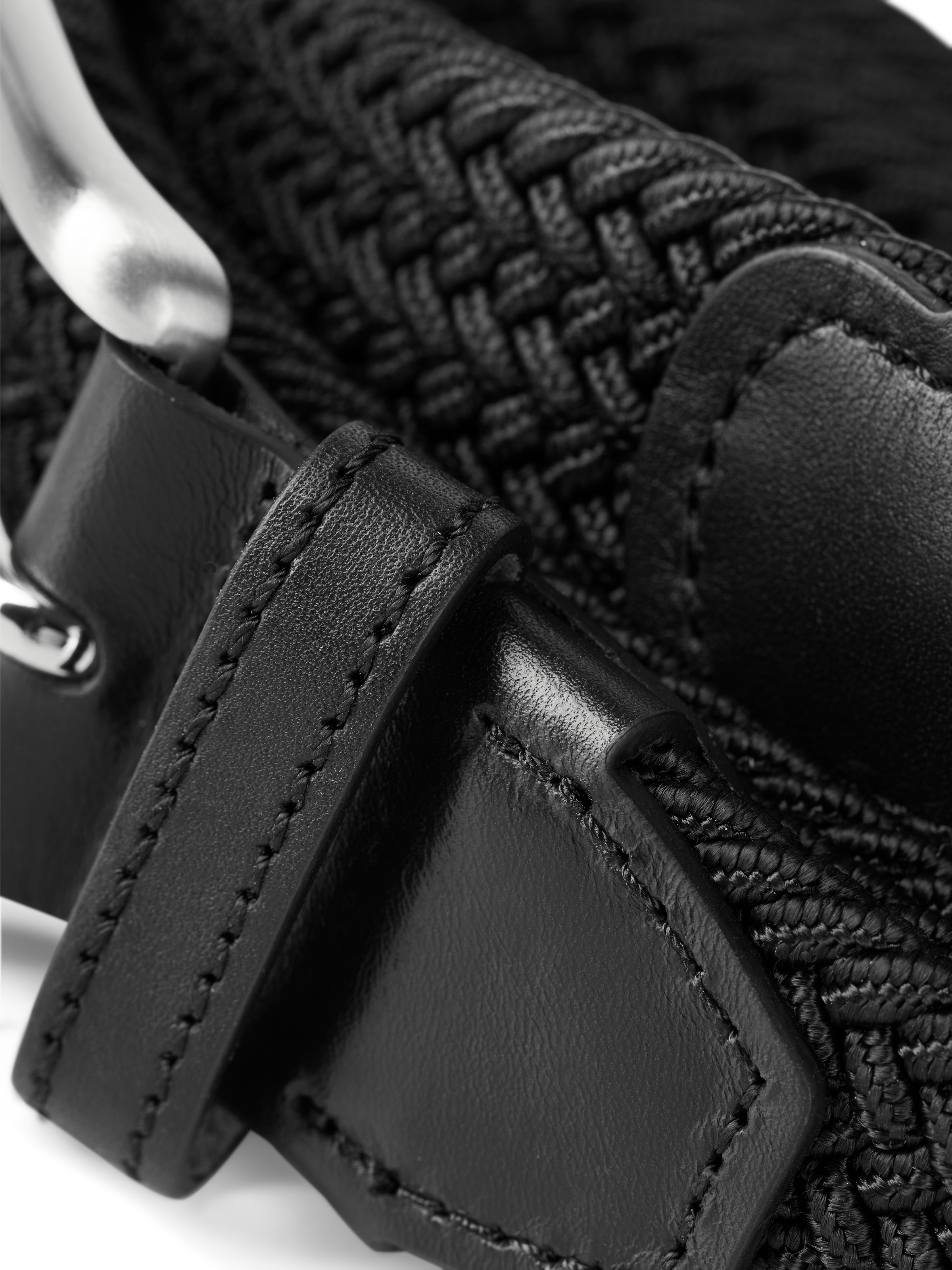 Jack & Jones Stretchgürtel »JACSPRING WOVEN BELT NOOS«, mit silberfarbener Schliesse